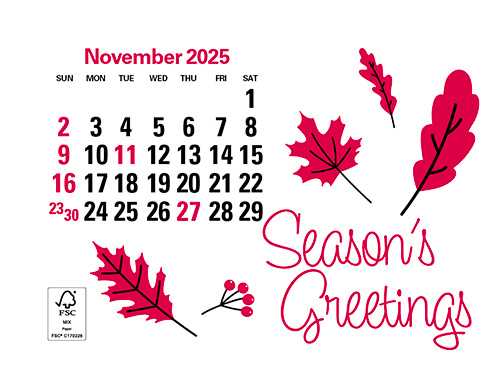 (image for) Full Color Standard Press 'N Stick Calendar - V7871 (Previously #5333)